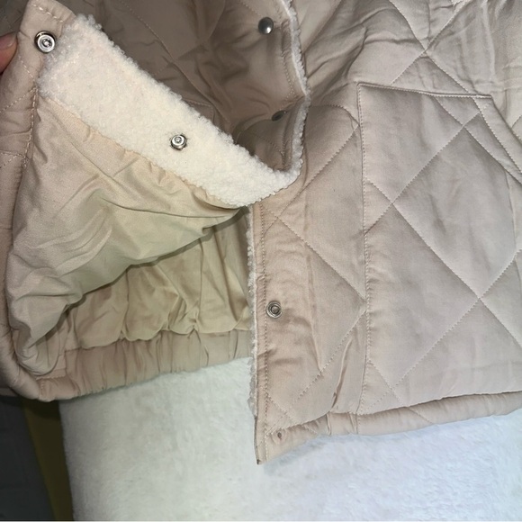 Blank NYC Cream Quilted Teddy-Lined Jacket - Picture 13 of 13